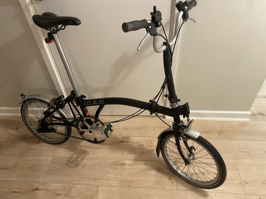Brompton Folding Bike 3-Speed, Black