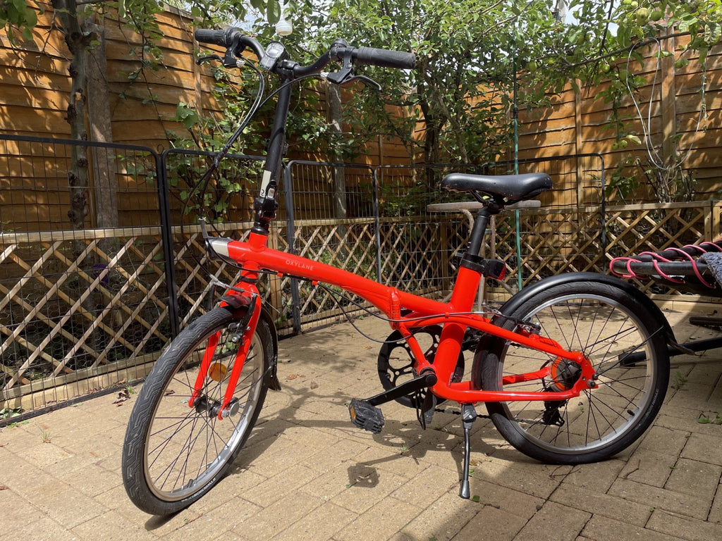 Folding Oxylane 500,  Bicycle - Orange