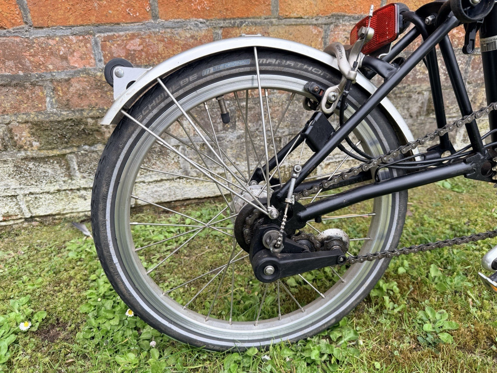 Brompton M3L Black Folding Bike, 3 Speed, Great Condition