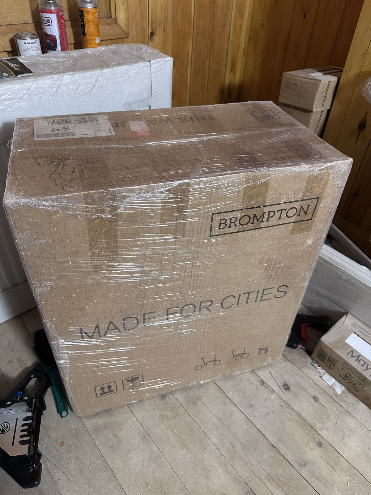 Brand New Brompton P Line 2022 Mid Handlebar Folding Bike | Storm Grey | Boxed