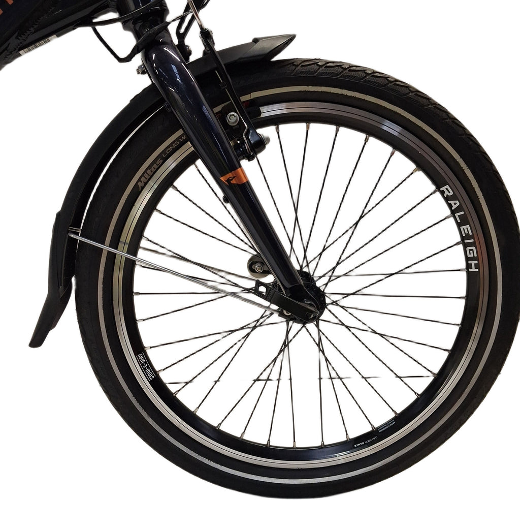 Raleigh Stow-E-Way Compact Lightweight Folding E--Bike - Black (Used/Scratched)