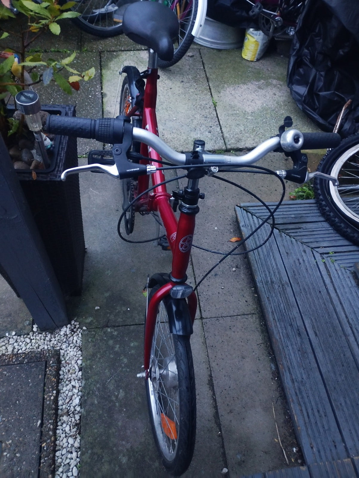 Brilliant Bikes Fold-it Folding Bike 20in 16in Frame 3-Speed Hub Gears Red