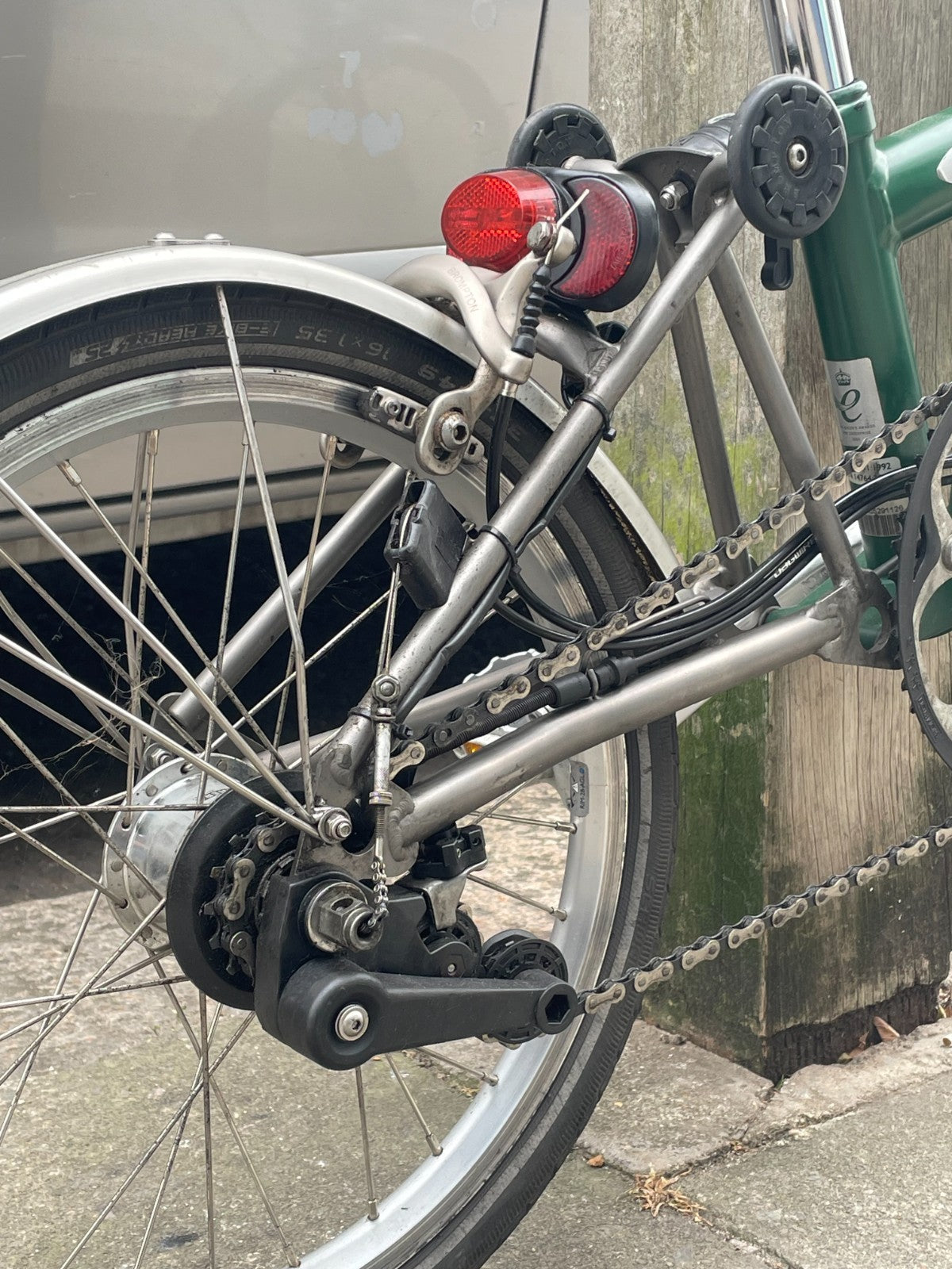 Brompton Folding Bike M6L - Superlight (P-Line) - Racing Green - Dynamo Lights