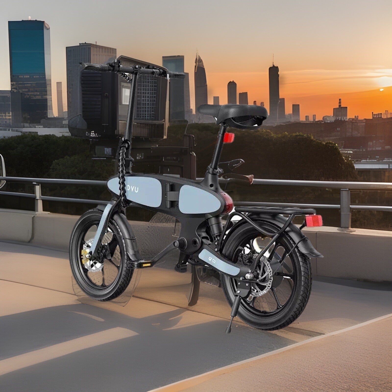 DYU C2 16" Folding Electric Bike – Compact Stylish & Comfortable Urban Ride