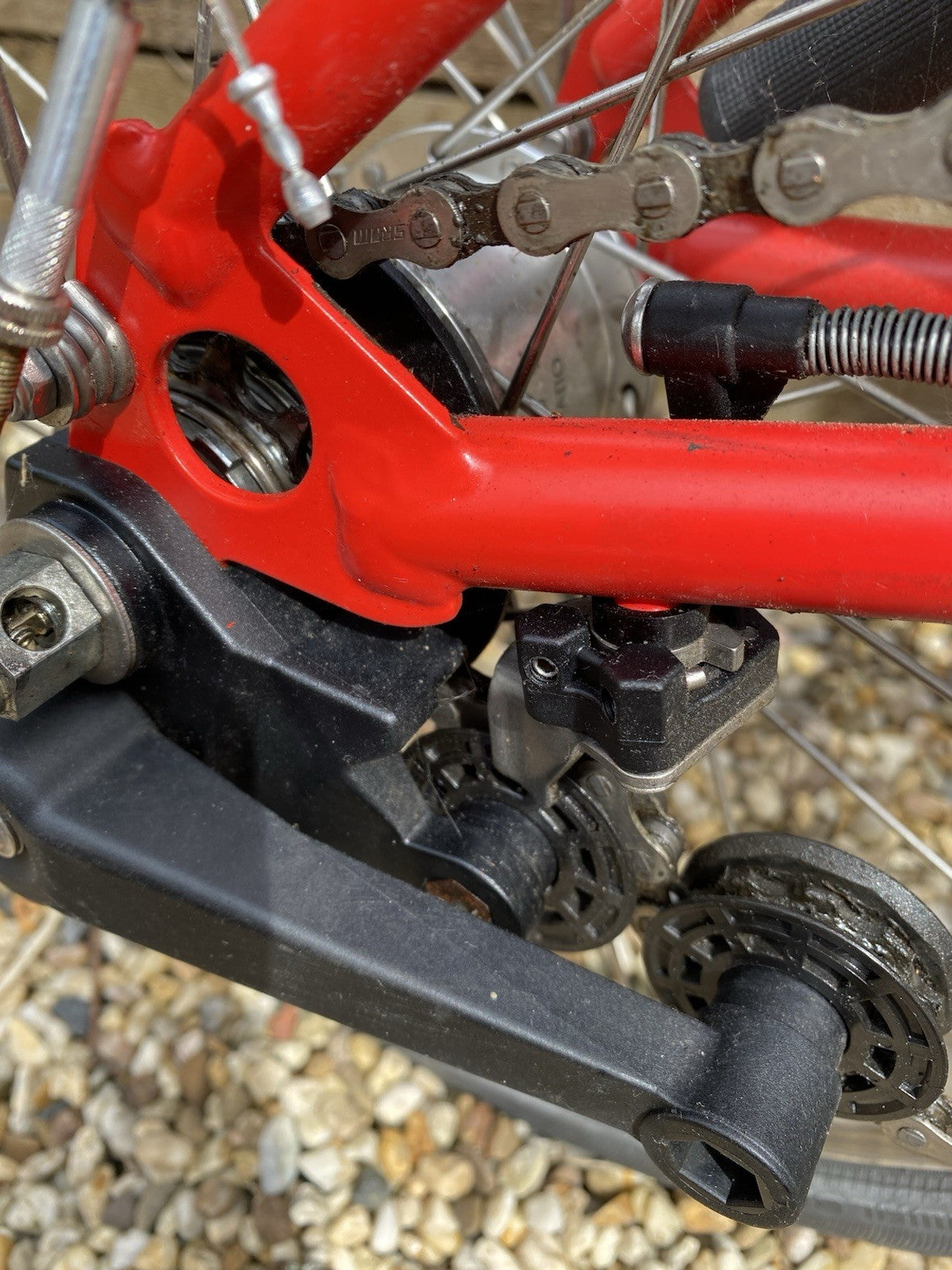 Brompton Folding Bike S-line 6-speed 2018 Model Red Excellent Condition