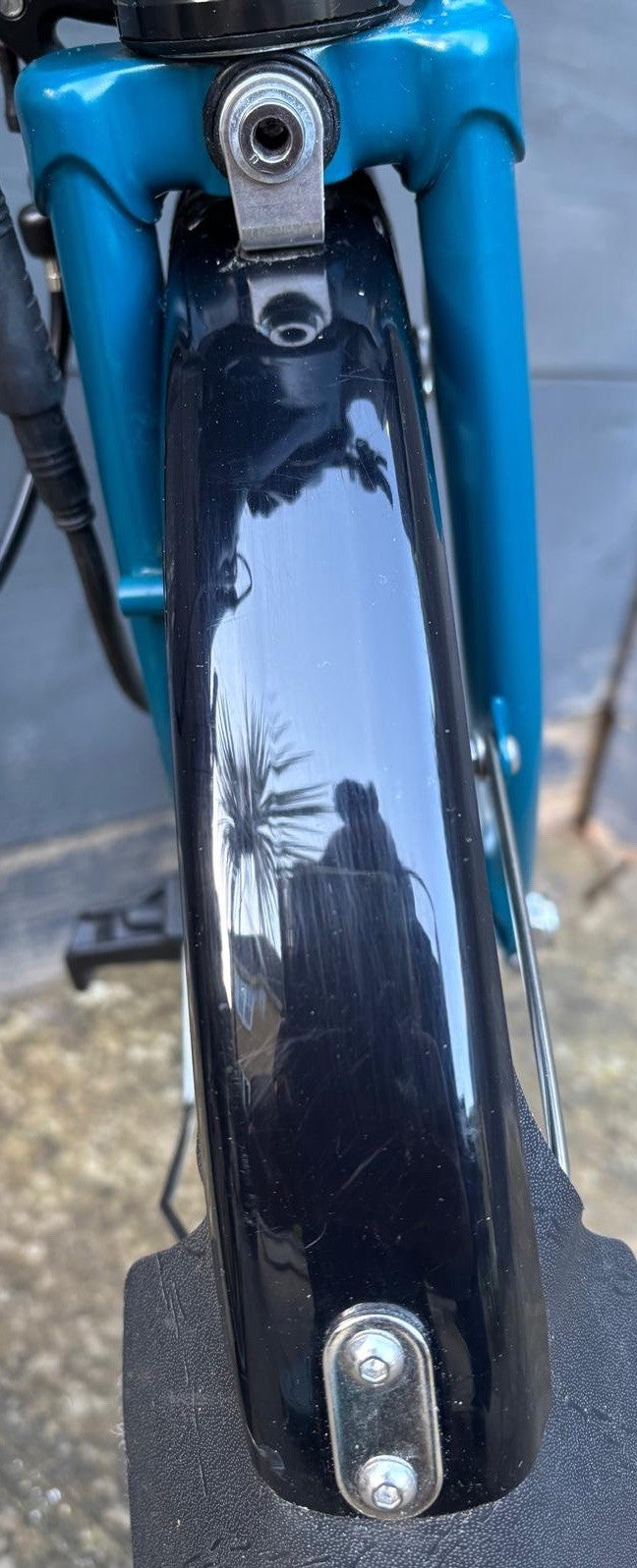 2023 Brompton C Line Urban M6L Folding Bicycle in Ocean Blue - Hardly Used