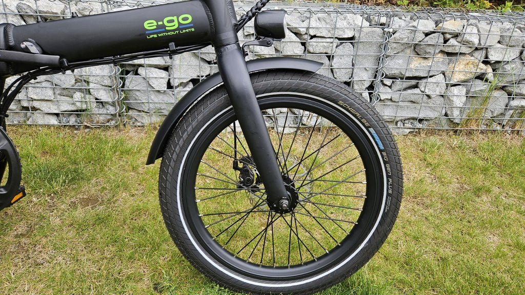 E-Go Max Folding Bike (Black) 20 Inch Wheels 250W Including Storage Bag