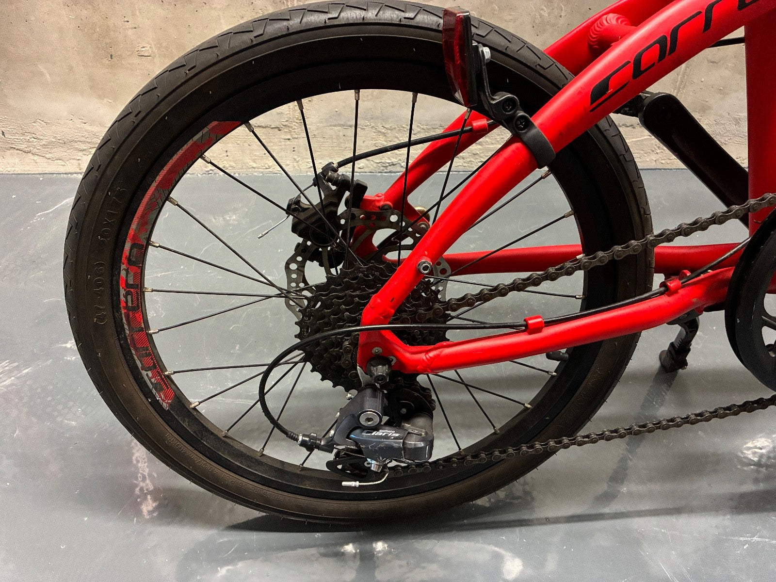 Carrera Intercity 8-Speed Folding Bike with Disc Brakes - Fair Condition