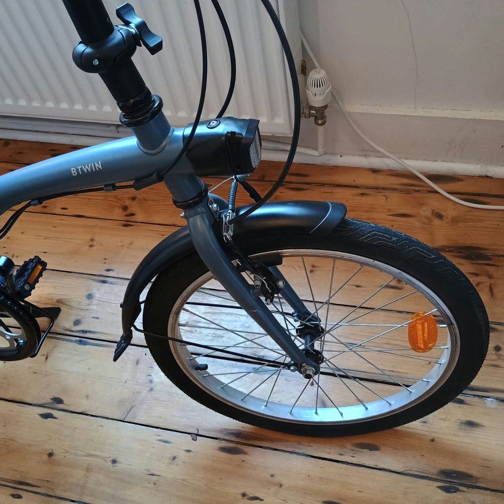 BTWIN Tilt 120 folding bike - grey - used once