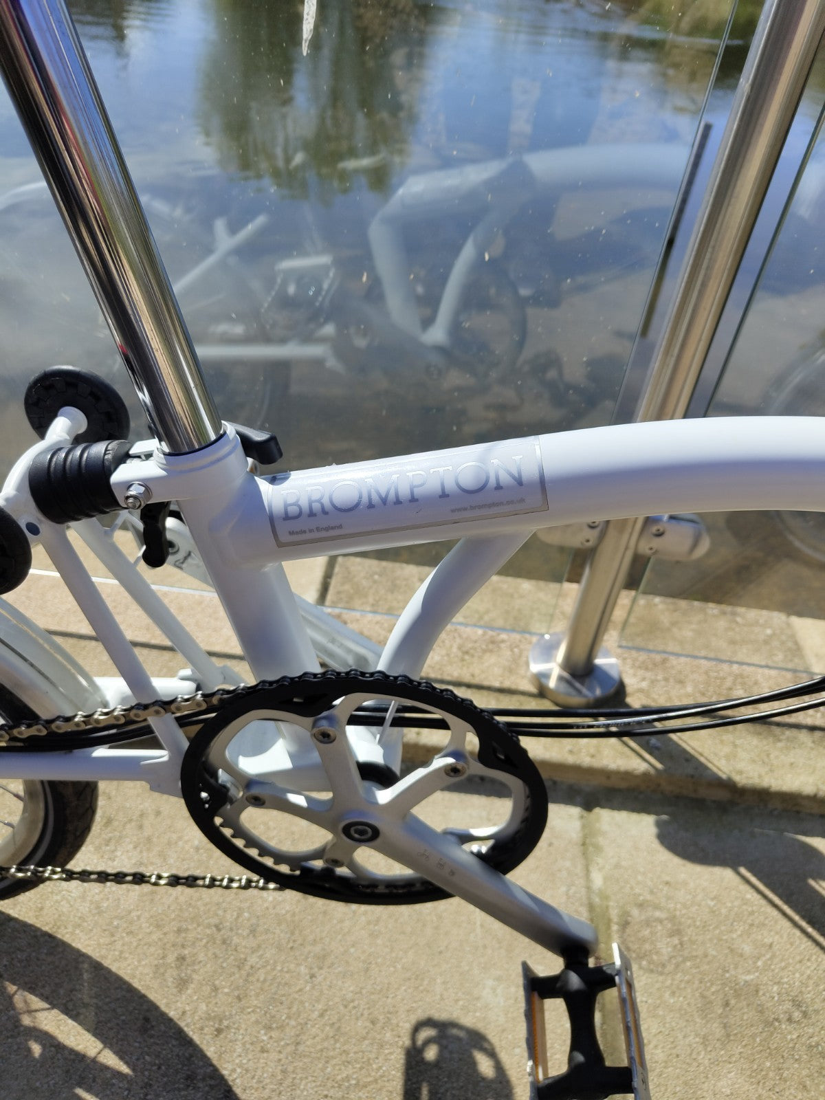 Brompton M6L Folding Bike 2015 Ivory –Excellent Condition, Serviced, C line, 6 S