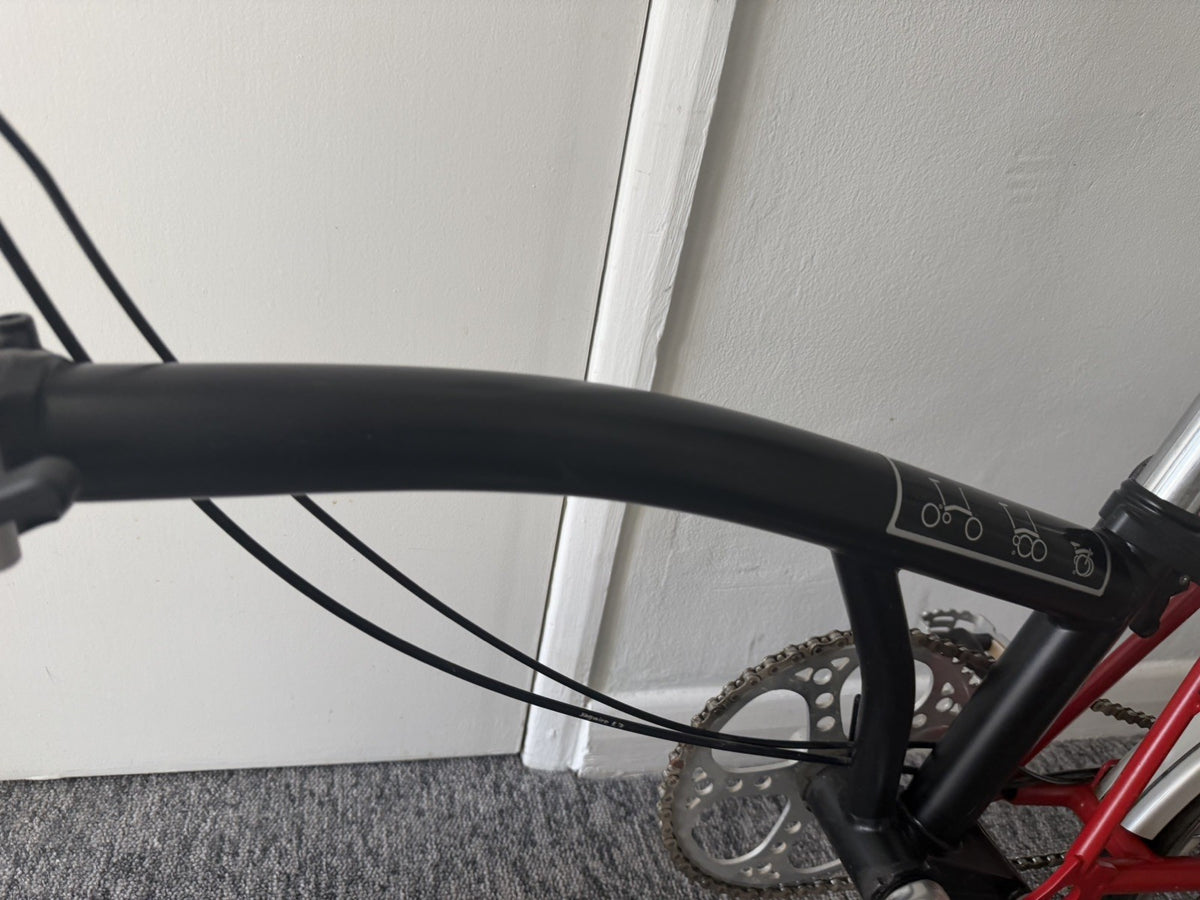 Brompton M3L (3 Speed) folding bicycle - Black/Red  (EXCELLENT CONDITION!)