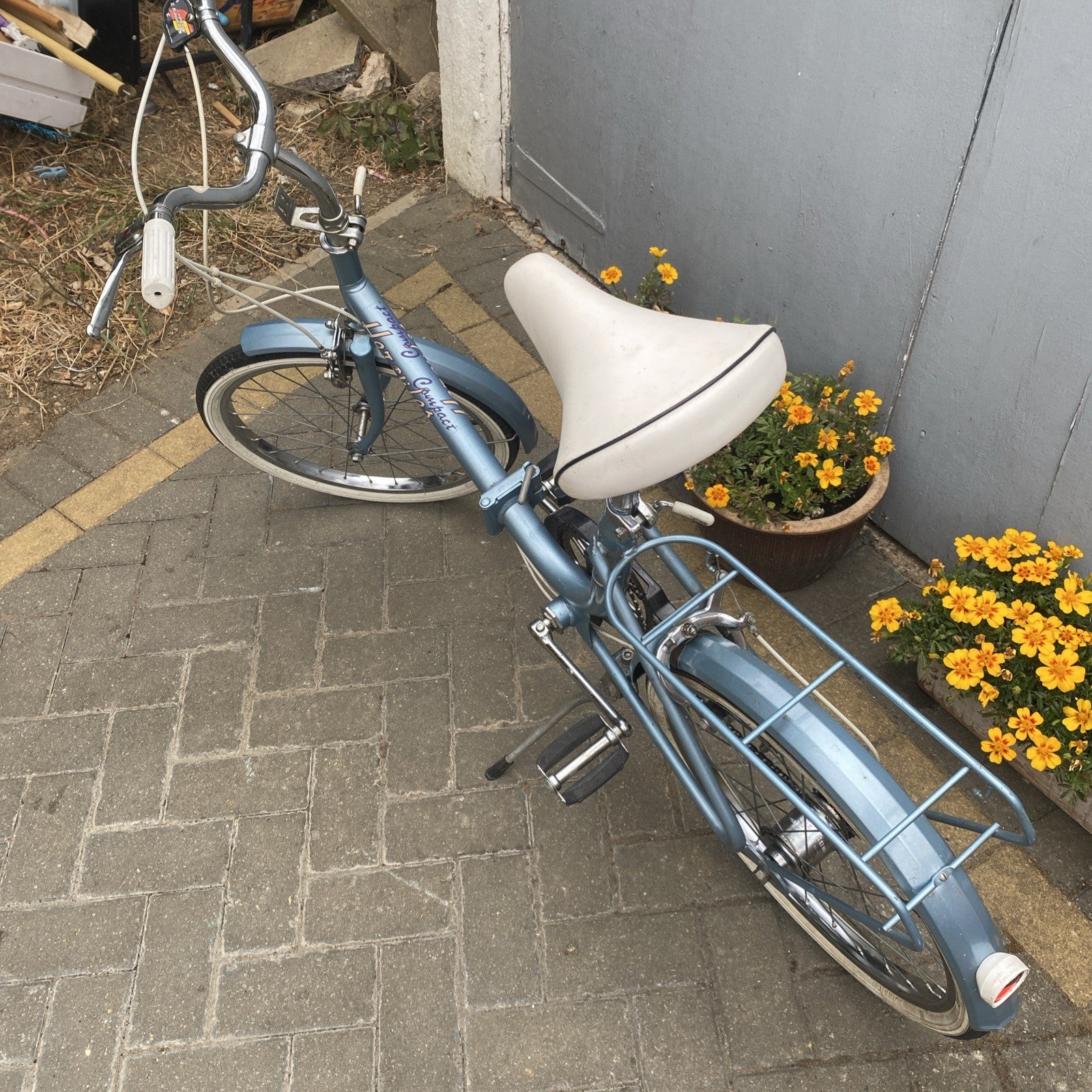 Vintage Hercules Compact folding bike Stowaway Shopper fold Raleigh Retro 1983