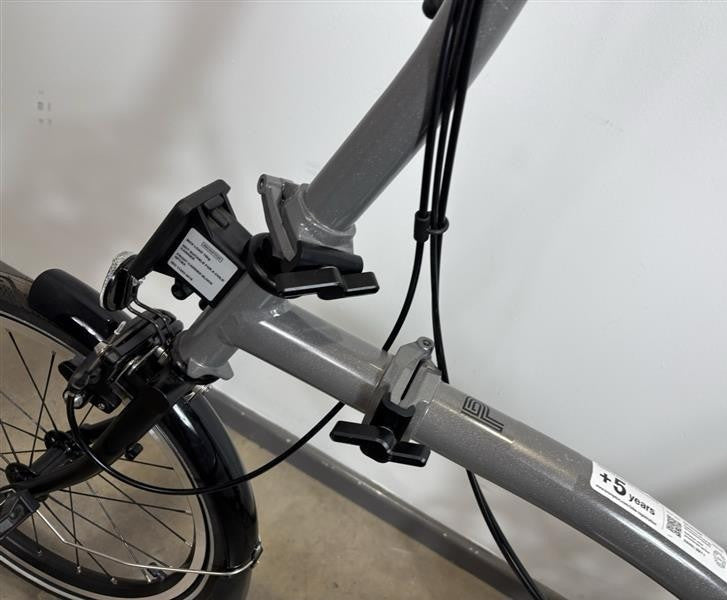 Brompton P Line 4 Speed 2022 Mid Handlebar Folding Bike - Storm Grey