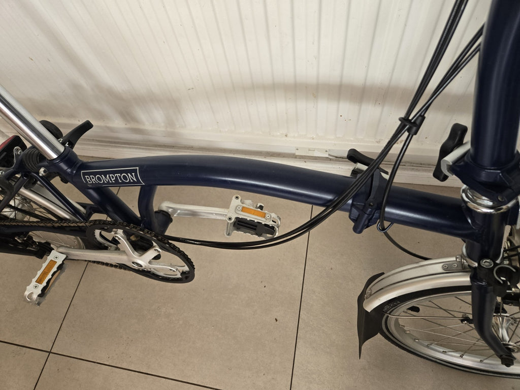 2017 Brompton 6-Speed Folding Bike Navy blue