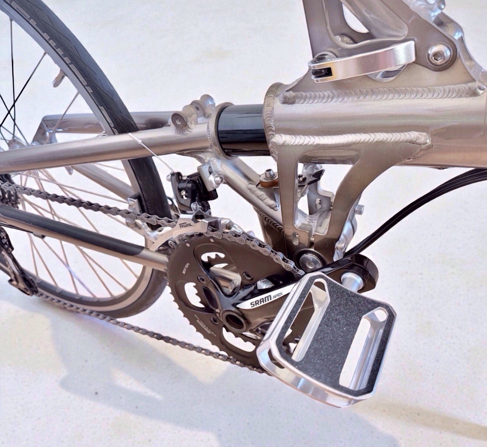 Airnimal Chameleon Elite Ultralight Folding Bike In Very Rare Raw Finish. Mint