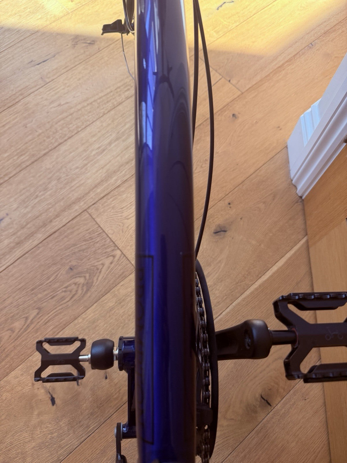 Brompton P Line Roller Frame In Bolt Blue 4 Speed
