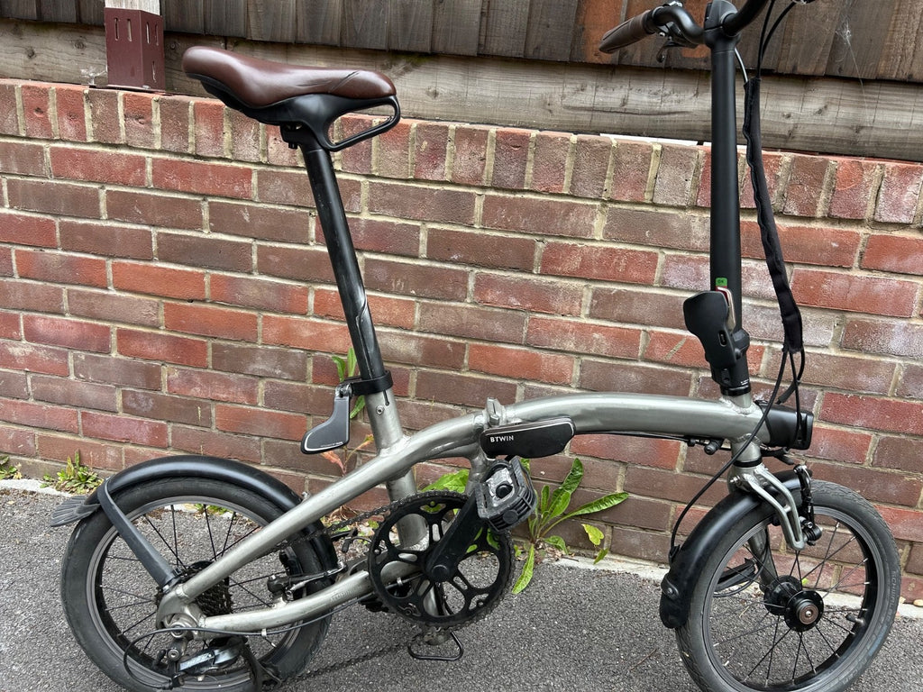 btwin ultra compact folding bike in excellent condition