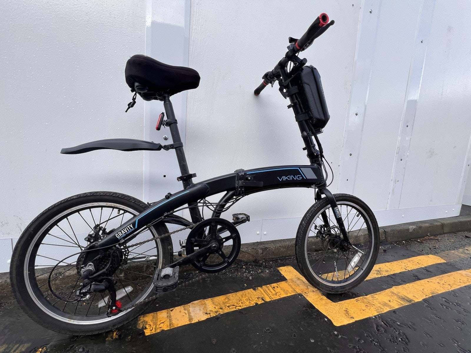 Viking Metropolis Unisex 20" Folding Bike 6-Speed Gears, Black
