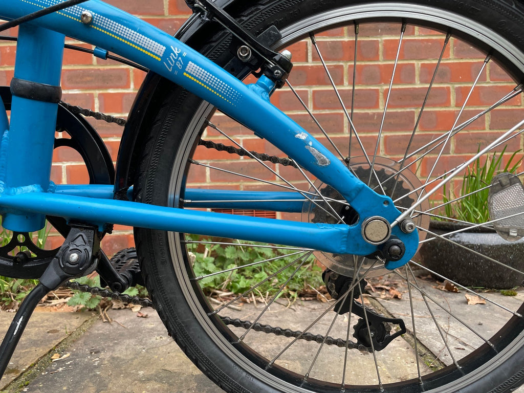 Tern Link B7 Folding Bicycle 20" 7 Speed Blue Easy Carry