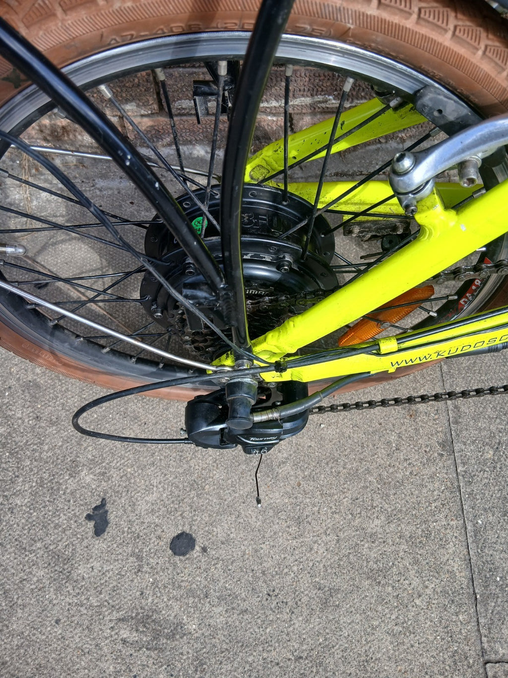 Ecosmo 20AF09BL 20" Wheel 12kg Lightweight Alloy Folding City Bicycle - yellow