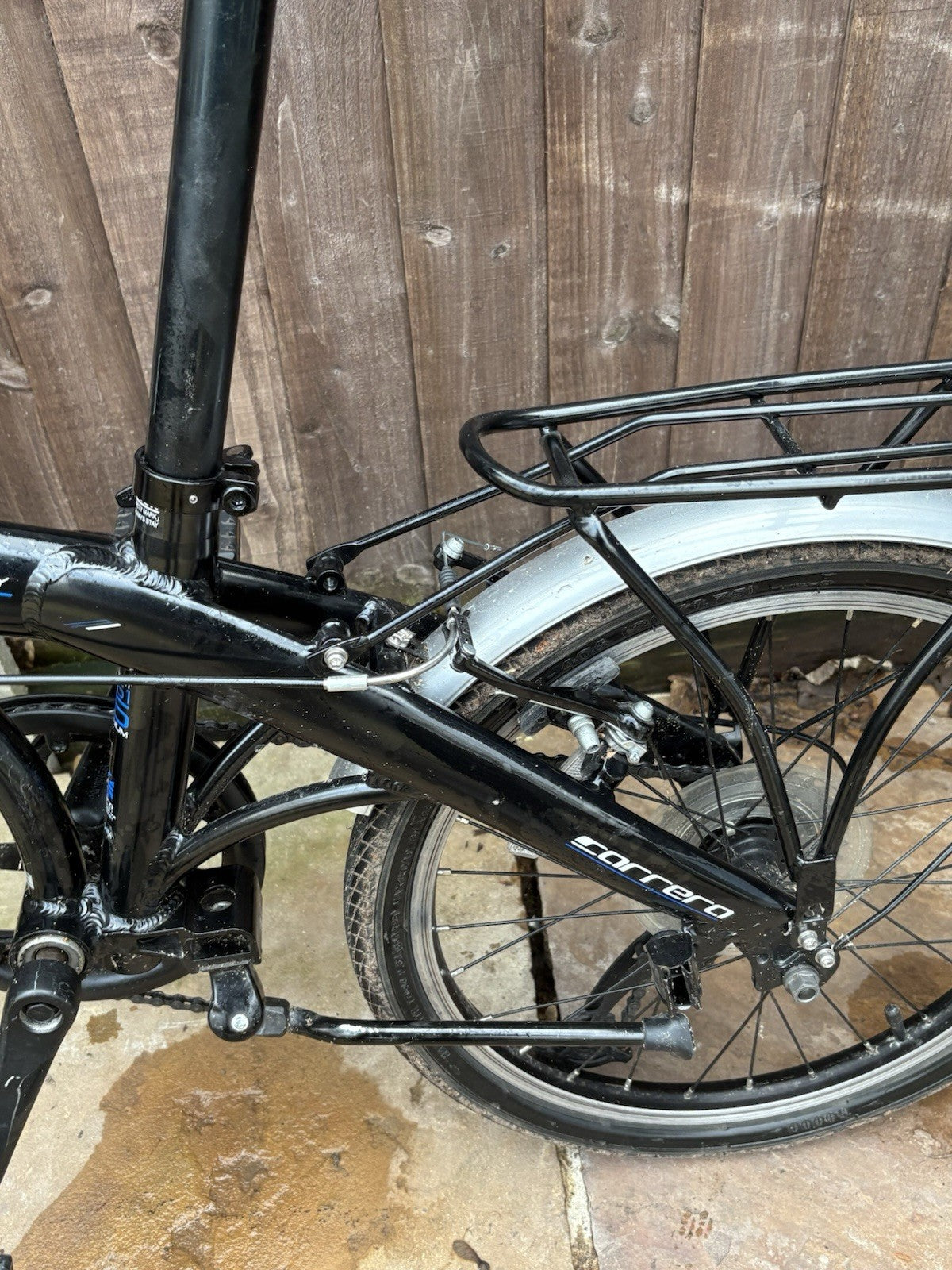 Carrera Intercity 20'' Unisex 8-Speed Folding Bike Black