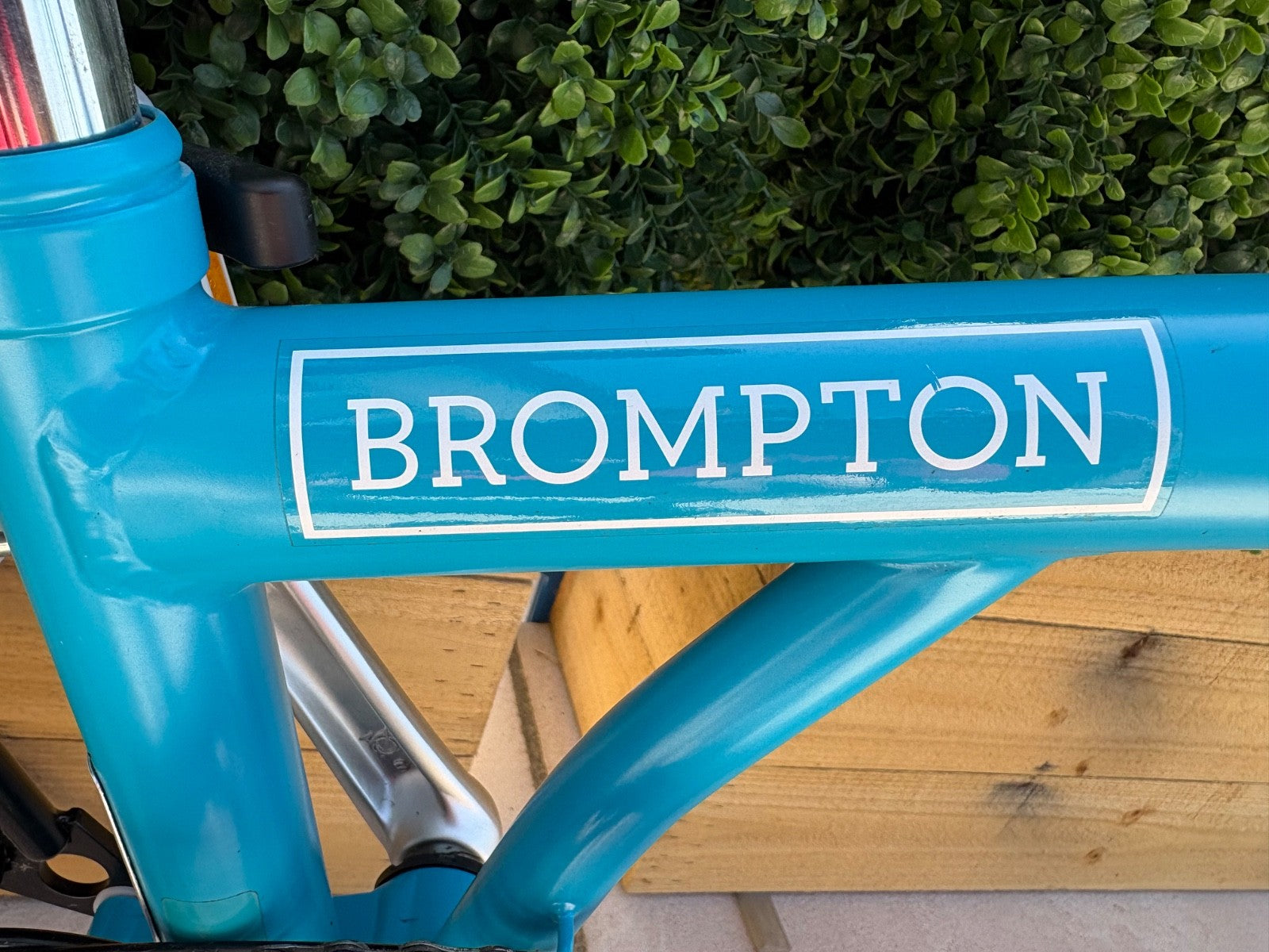 Brompton P6L 2018 6-Speed Folding Bike - Lagoon Blue - Immaculate Condition