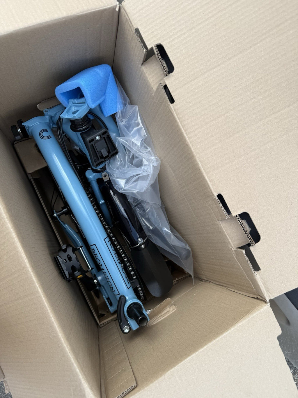 Brompton Folding Bike 4 Speed C Line Cloud Blue