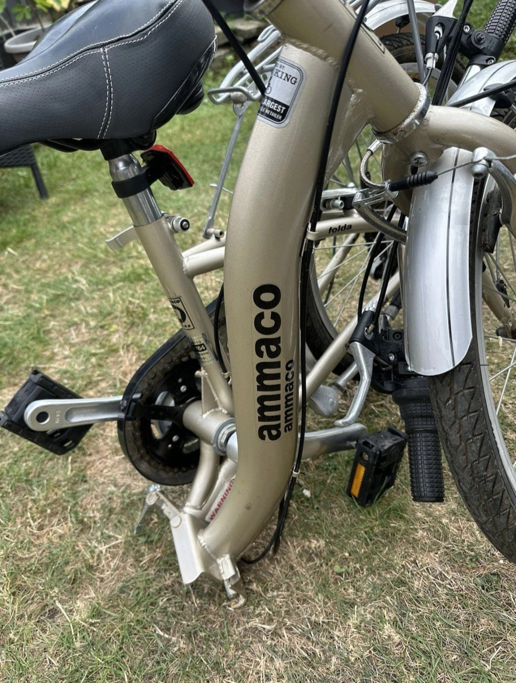 Ammaco Unisex City Folding Bike 20 Inch 6 Speed Bicycle Beautiful Color