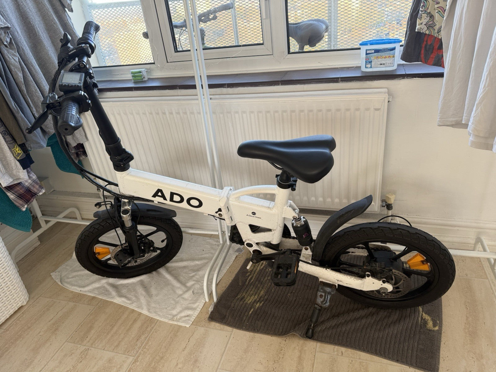 ADO A16 Foldable White Electric Bike