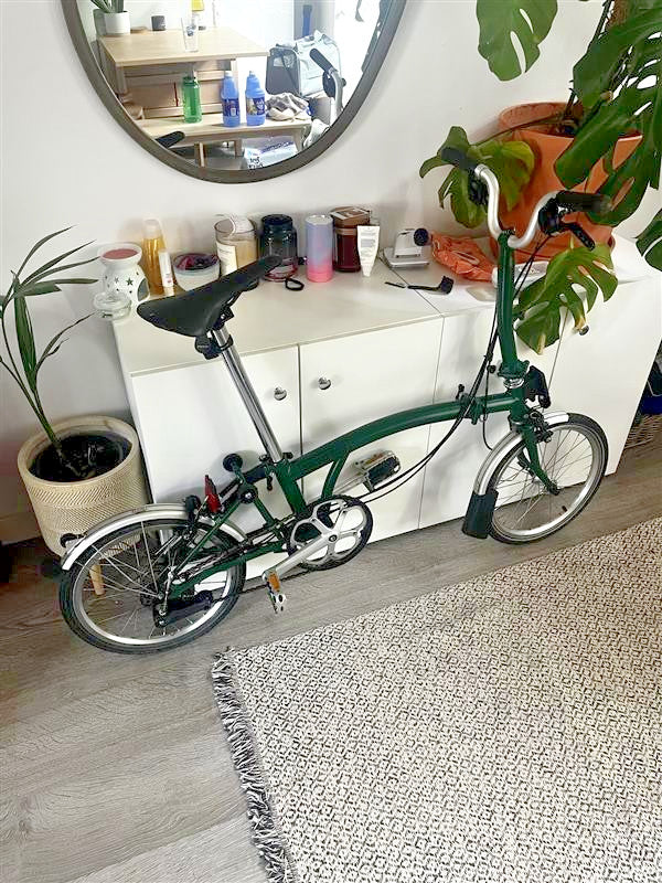 Brompton M6L 6-Speed Folding Bike - Racing Green - Excellent Condition - Brooks
