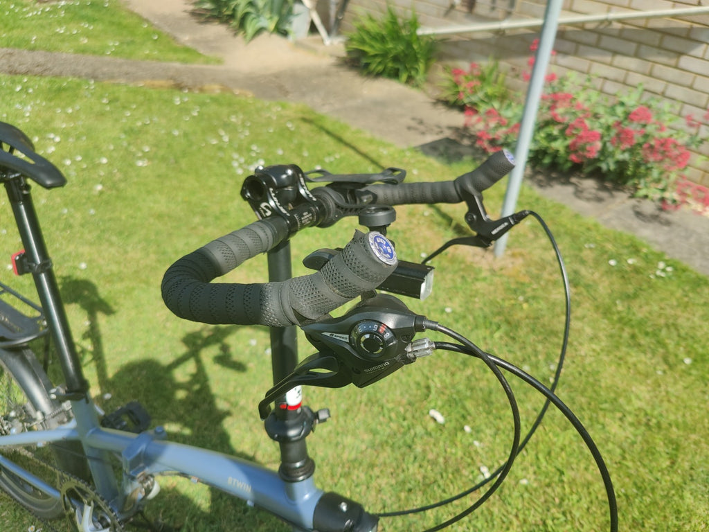 Ultra Upgraded Tilt 120 Folding Bike 7 speeds, Rear Rack + Waterproof Bags