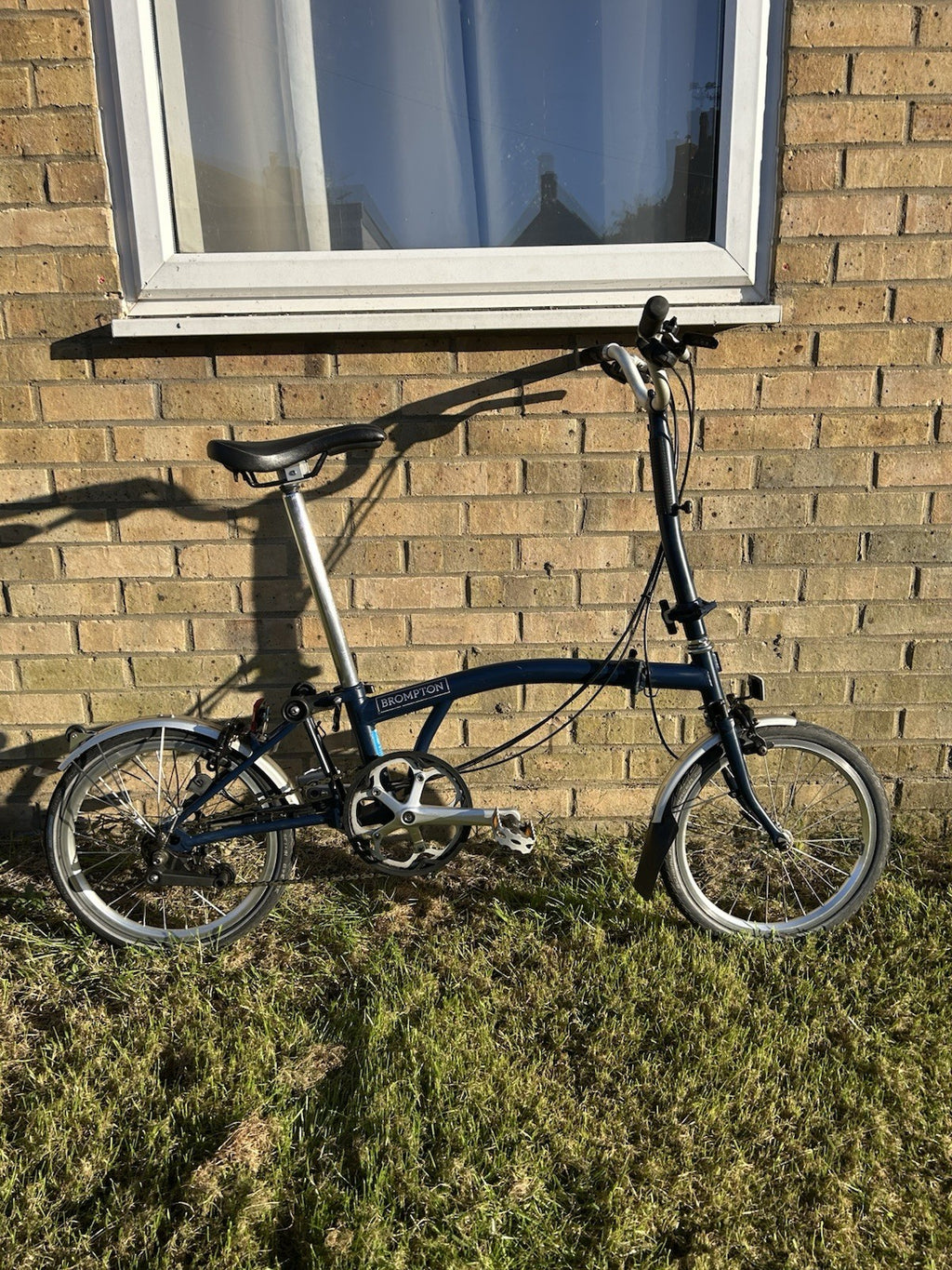 Brompton M3L Folding Bike 3-Speed, Blue