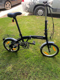 Windward Folding Bike   6 Shimano  Gears  16' Wheels' Bicycle  Fold Up v-Brakes