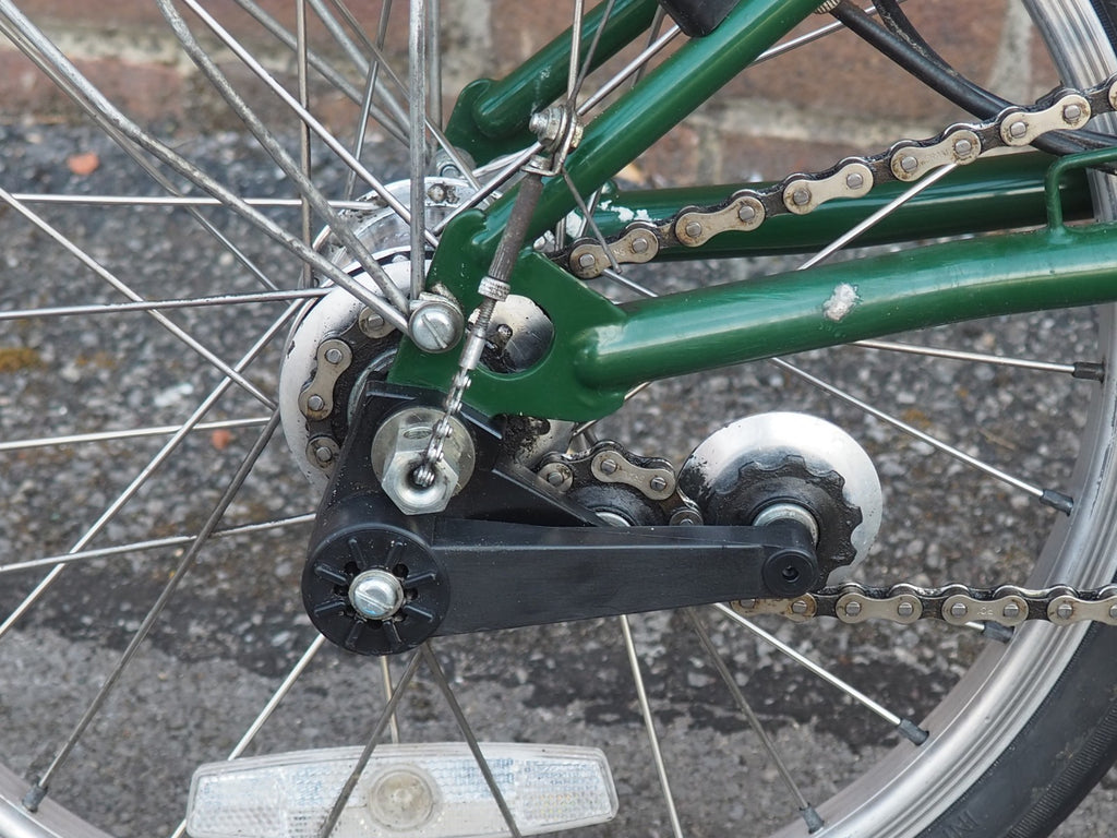 Brompton M3L Folding Bike, Green, 3-Speed, Original Owner Since 2000, Low Miles