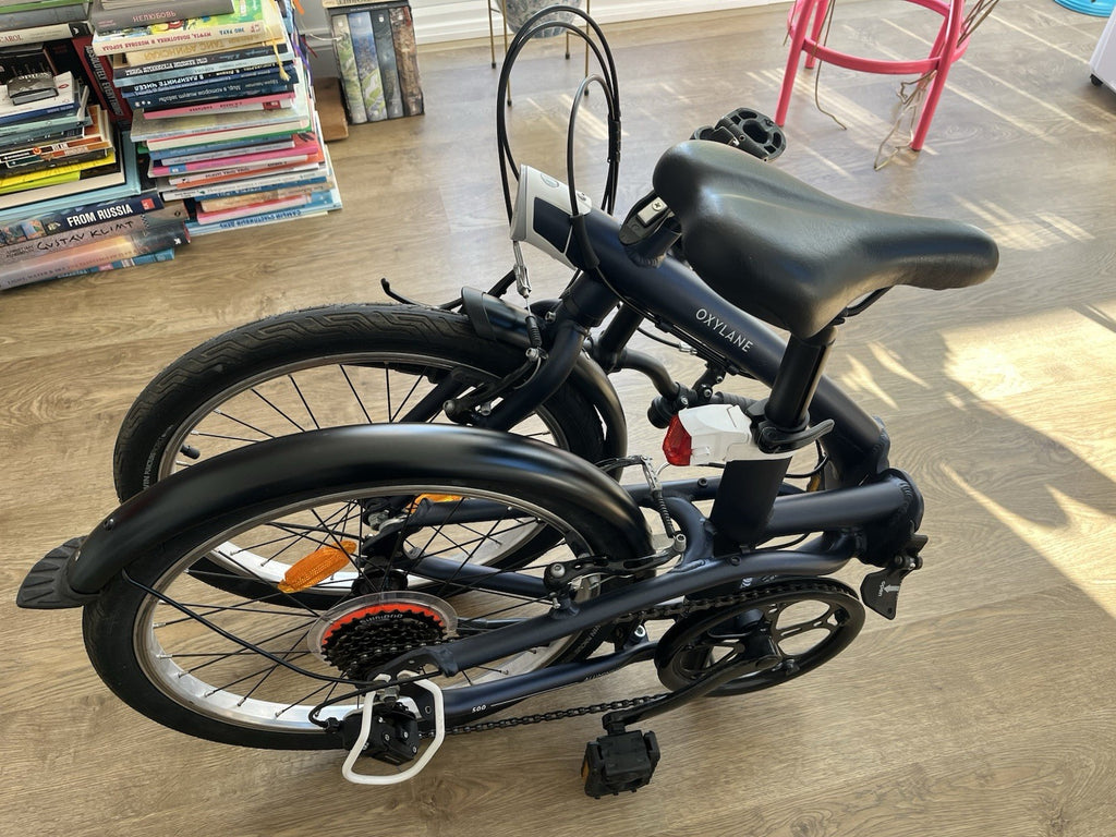 Oxylane 500 Folding Bike - Blue