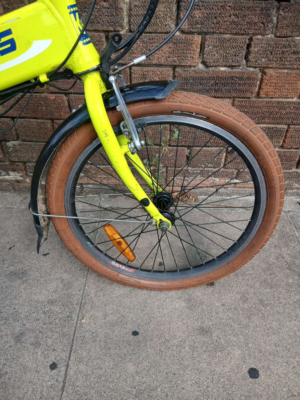 Ecosmo 20AF09BL 20" Wheel 12kg Lightweight Alloy Folding City Bicycle - yellow