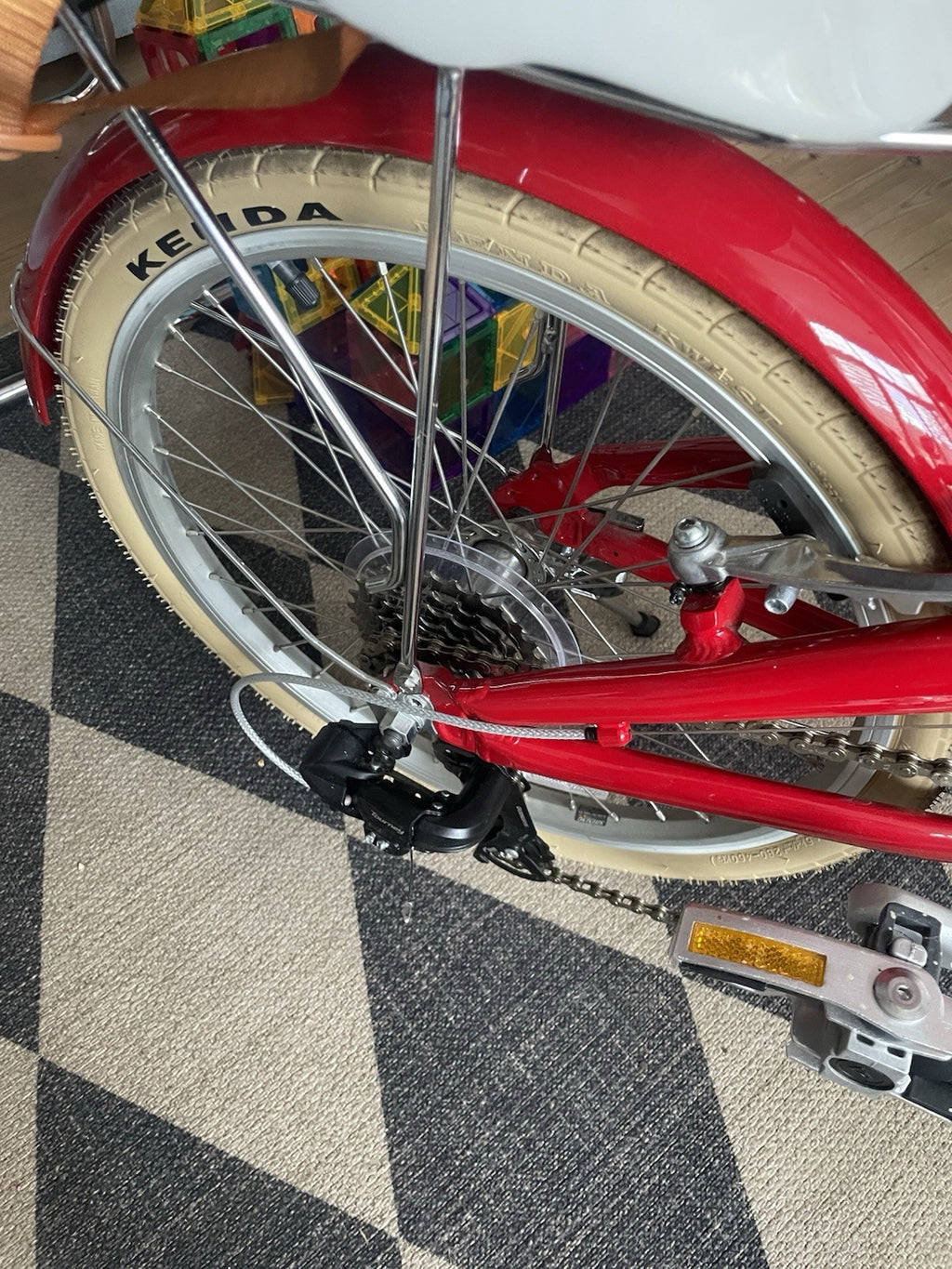 Bobbin Folding bike - red