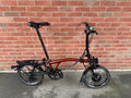Brompton C Line Electric Flame Lacquer - with battery and upgraded bag