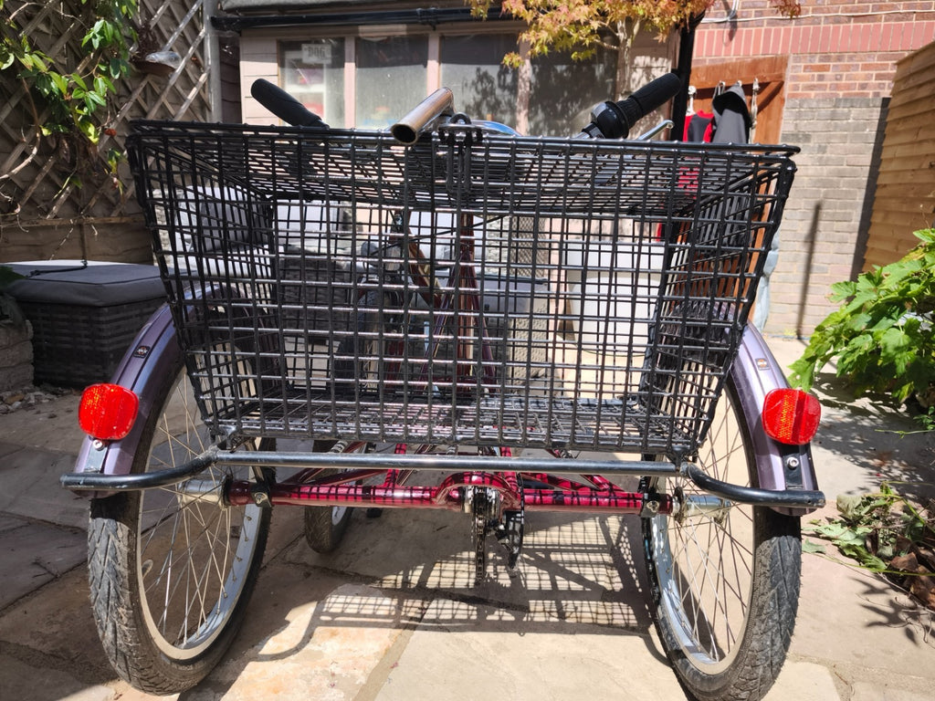 Adult Folding Pashley  Tricycle Tri-1 Burgandy 17" frame, good condition