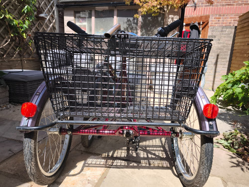 Adult Folding Pashley  Tricycle Tri-1 Burgandy 17" frame, good condition
