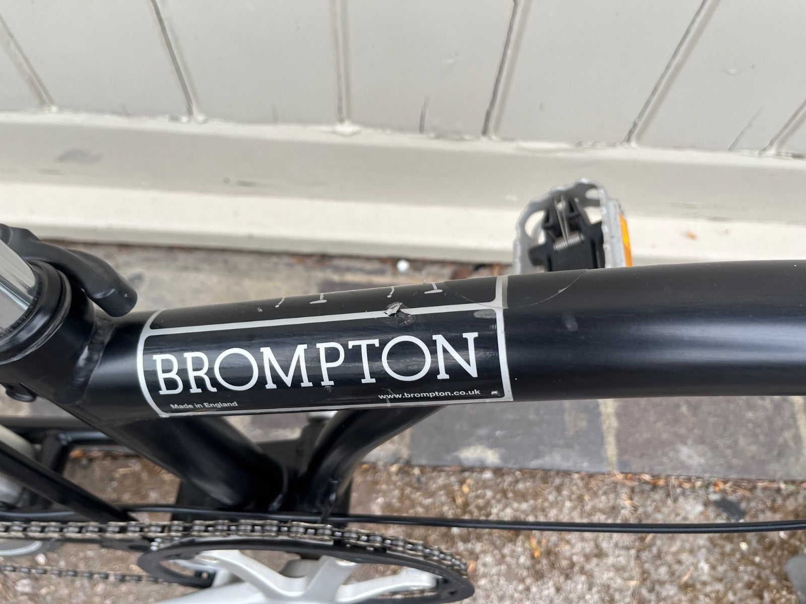 Brompton M1L folding bicycle - single speed - black - great condition