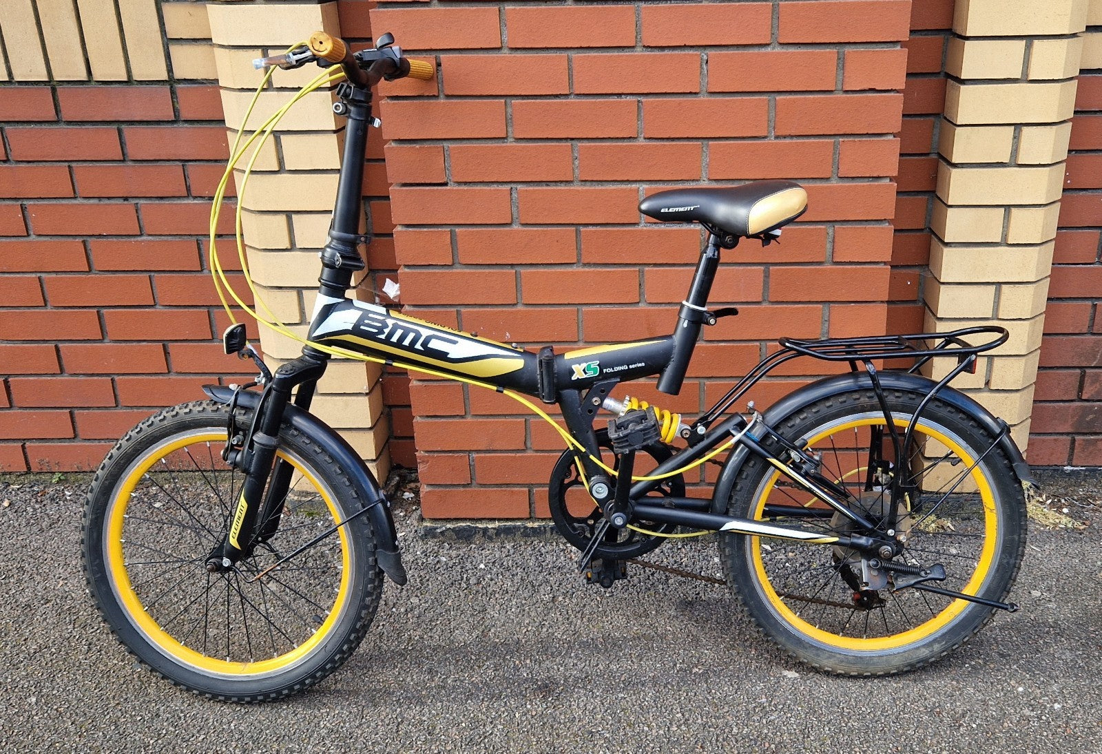 BMC XS Folding Series Black And Yellow | 7 Speed | Front And Rear Suspension New