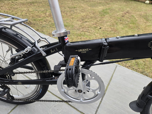 BICKERTON 1808 FOLDING BIKE  RAVEN BLACK TOPCLASSIC BRAND 💥 UNUSED RRP £950 💥
