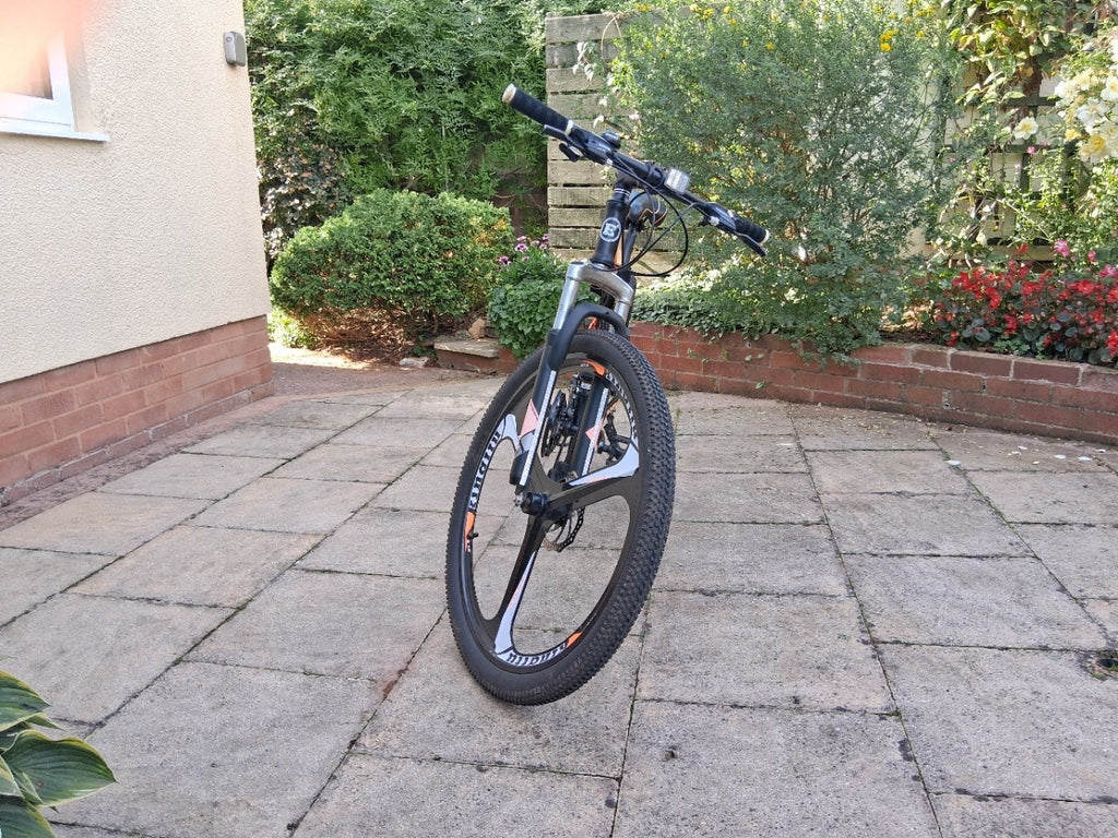 Used EuroBike G7 27.5" Wheels Full Suspension Black/Orange Folding MTB