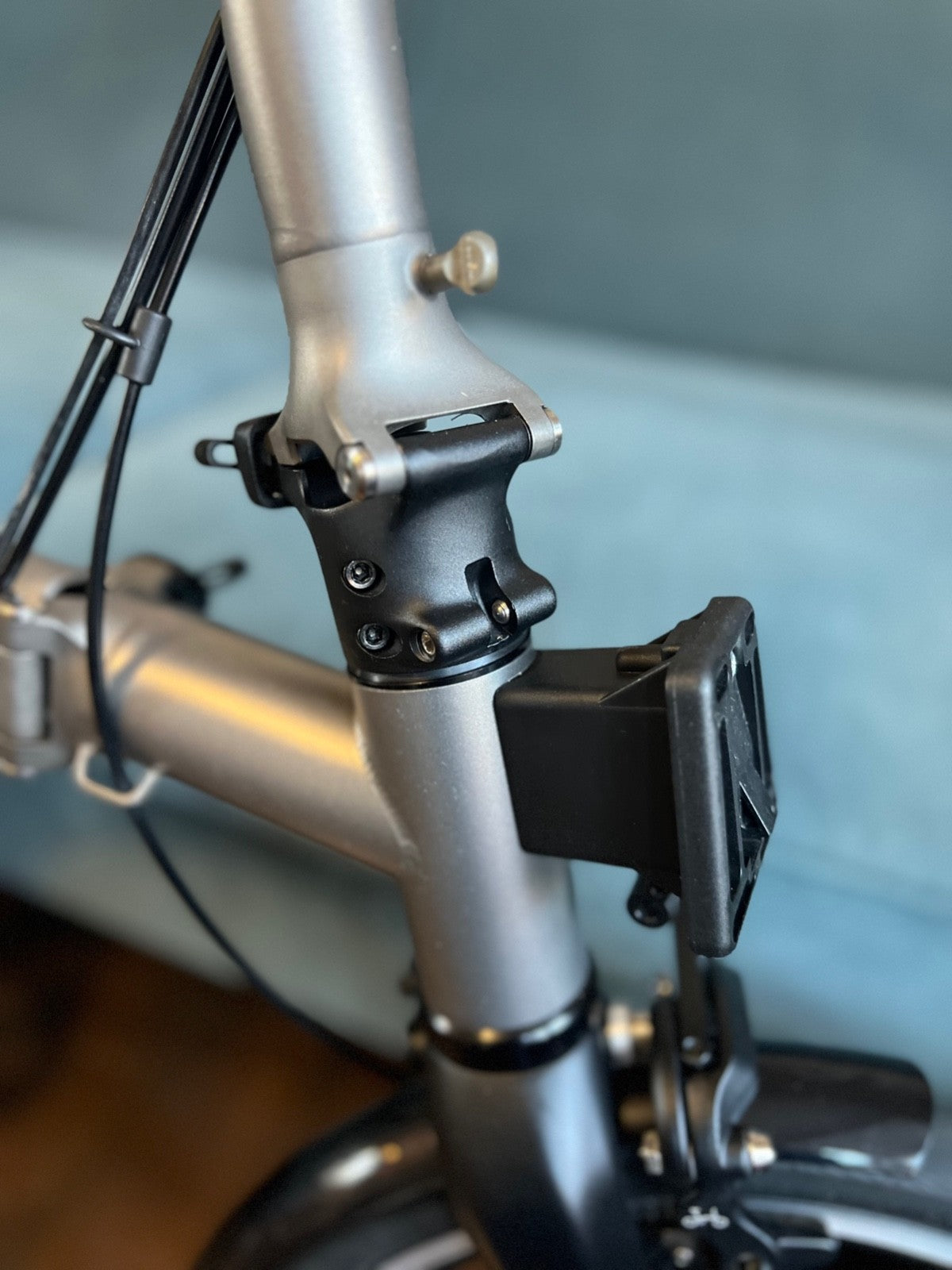 Brompton T-Line 4-Speed Titanium Folding Bike Medium rise