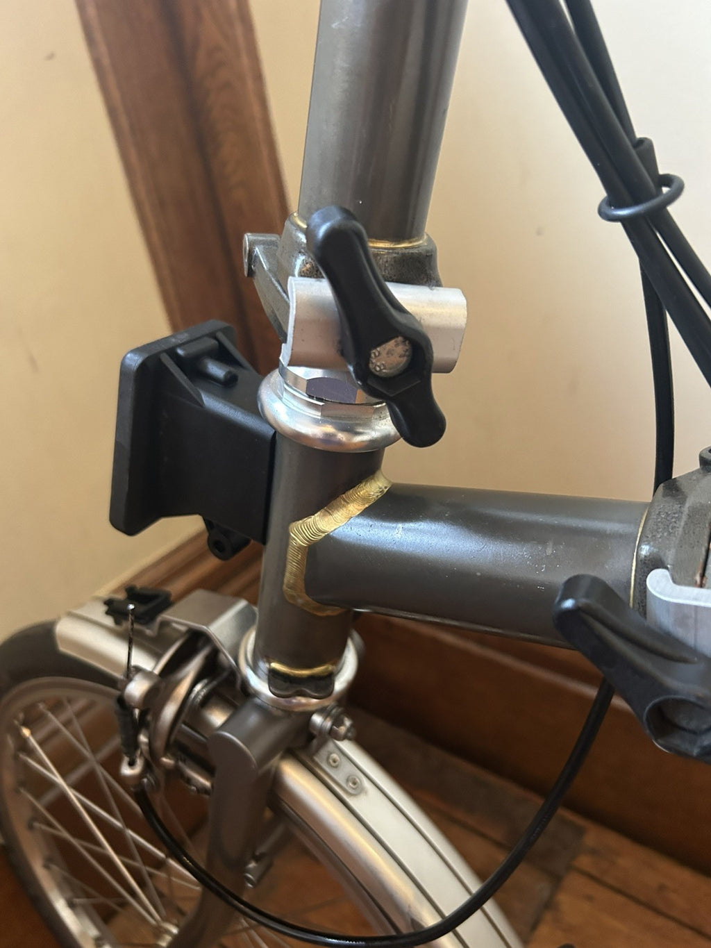 Brompton S6LX - 6 Speed Titanium & Steel Folding Bike - Raw Lacquer