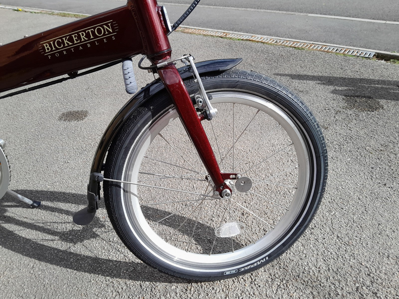 Bickerton Argent 1707 Mark B folding bicycle, red, 7 gears, gel saddle