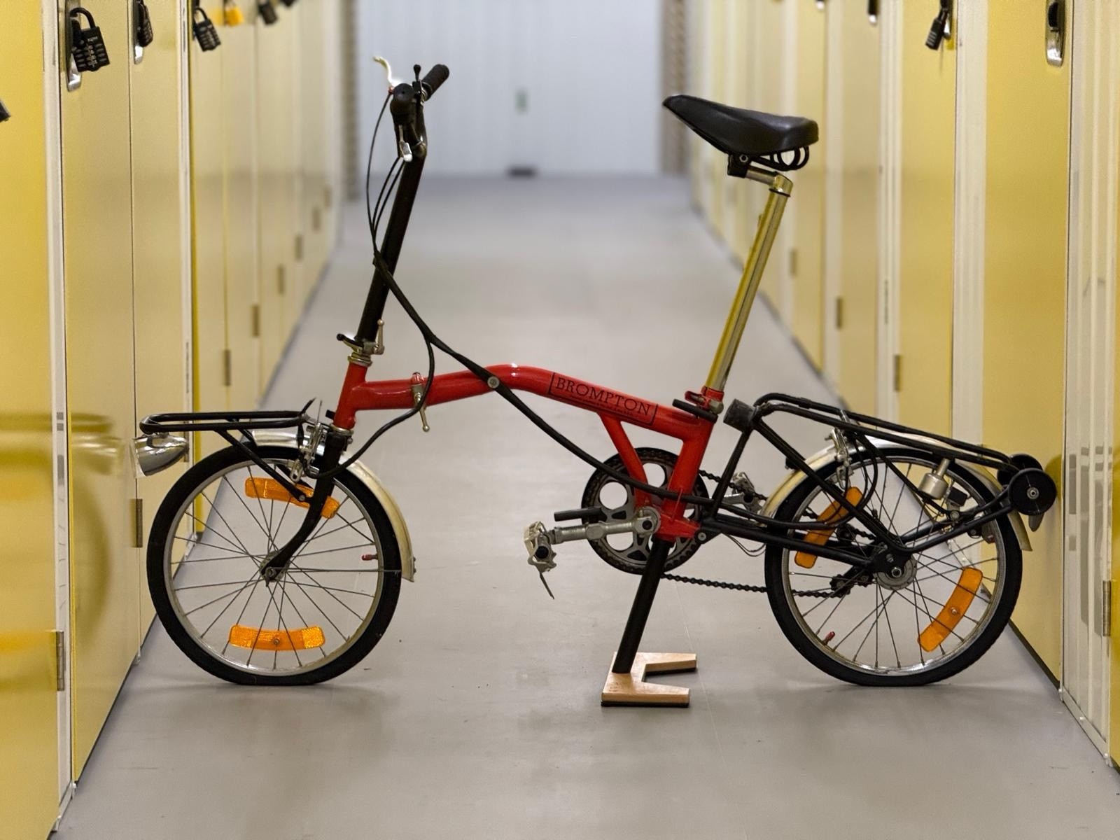 Brompton MK1 (3 Speed)  folding bicycle - Red