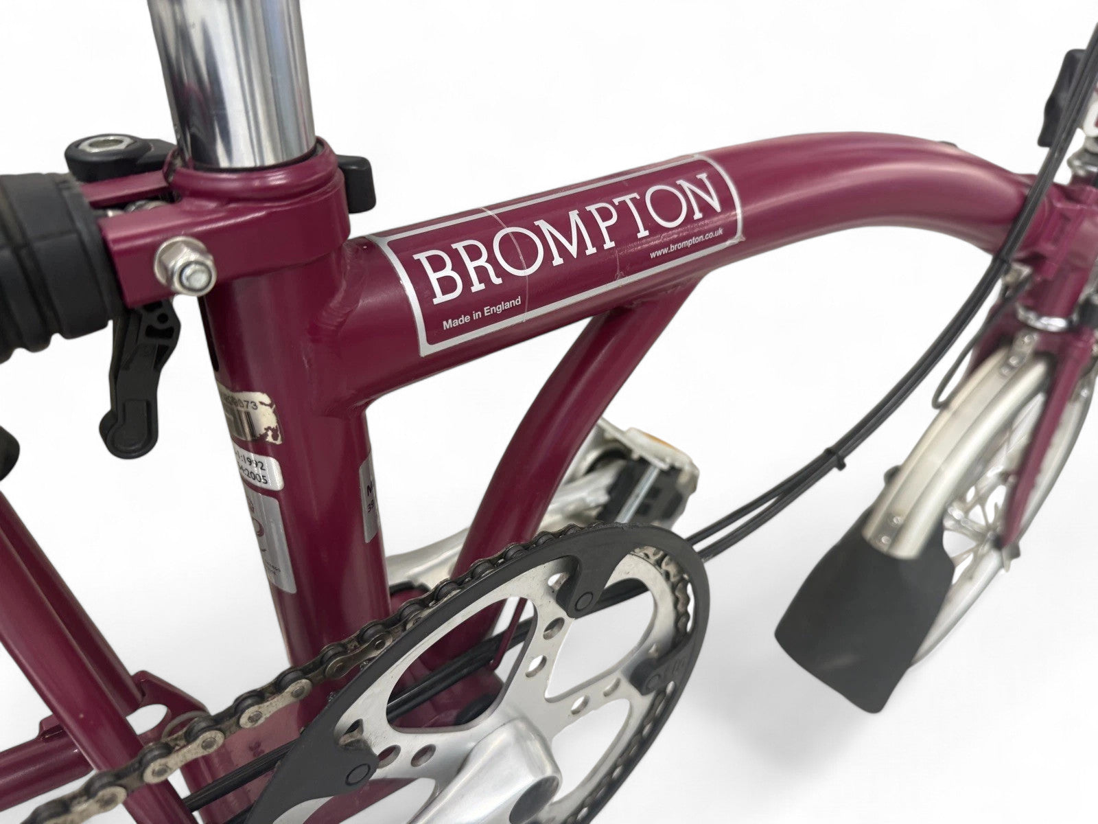 Brompton C Line P6R (6 Speed) folding bicycle - Claret