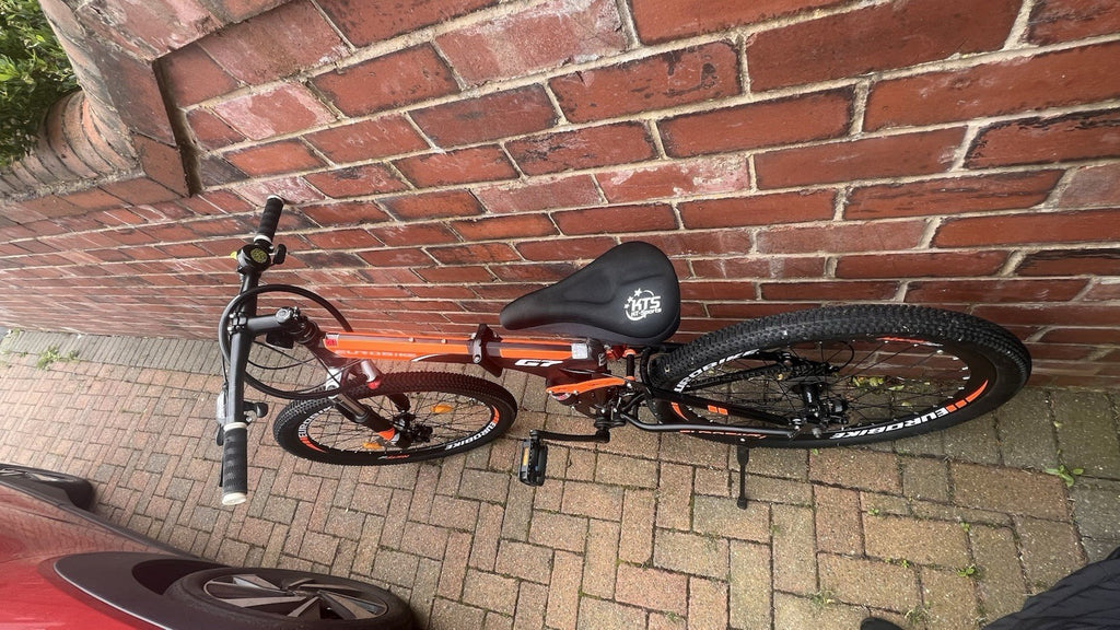 Folding Mountain Bike, Brand Eurobike * Number of Speeds 21 * 27.5 Inches Black